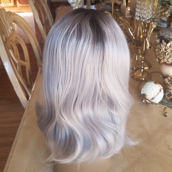 Ombre Gray Lace Front Wig main image 7